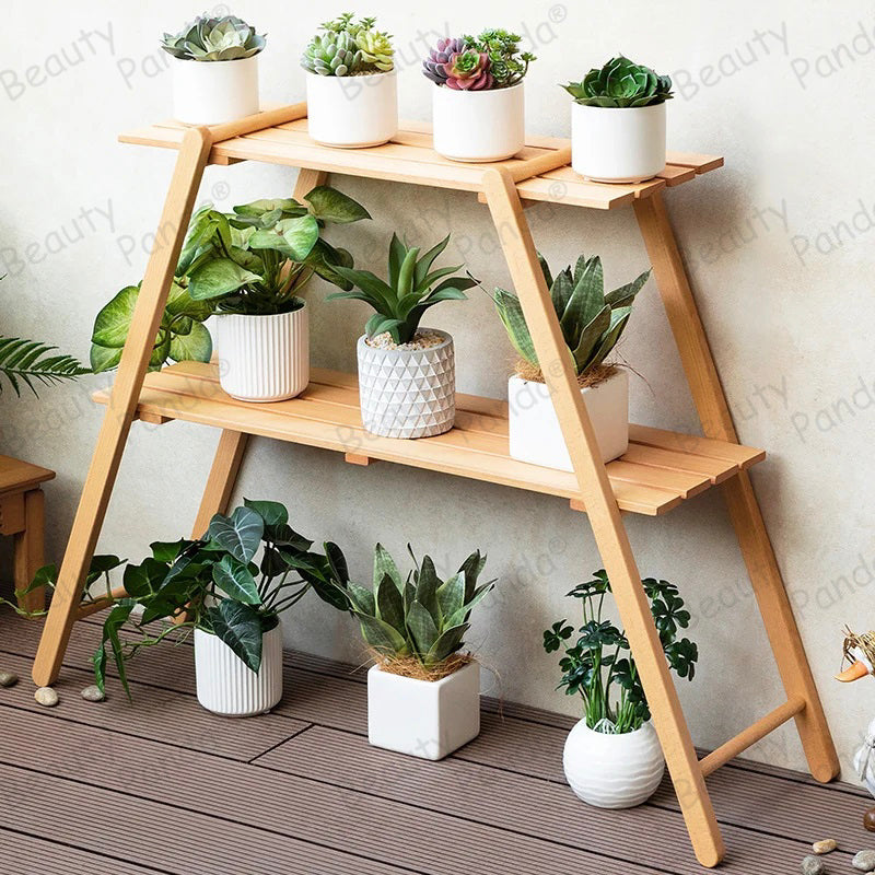 teak plant stand indoor Beauty Panda Teak wood Plant/Flower Stand Rack for Indoors Balcony Ter – Beautypanda.in