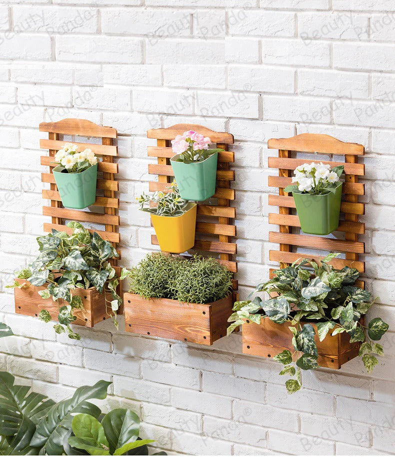 hanging panda planter Beauty Panda®Teak Wood Plant Stand Indoor Outdoor, Hanging Plant Shelf – Beautypanda.in
