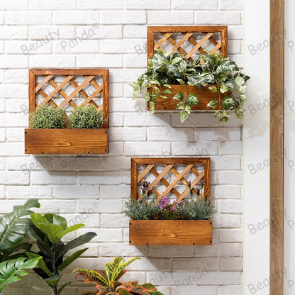 wooden hanging plant shelf Beauty Panda®Teak Wood Plant Stand Indoor Outdoor, Hanging Plant Shelf – Beautypanda.in