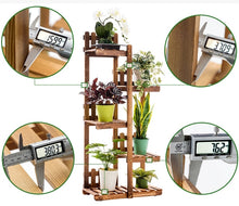 Load image into Gallery viewer, Beauty Panda® Teak Wood Multipurpose Plant Stand/Pot Stand | Living Room Side Stand/Flower Pot Stand | Vase Stand | Indoor Outdoor Planter Display Shelving (LA5, Natural Wood)
