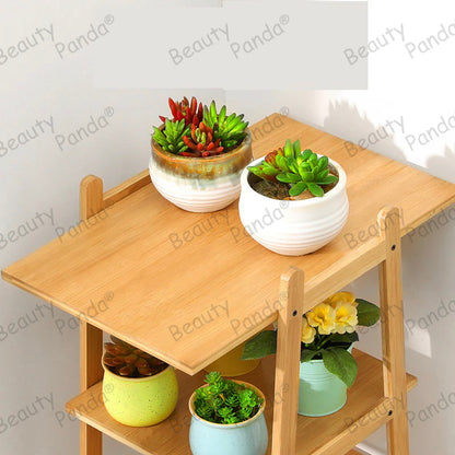 Beauty Panda Teak Wood Indoor/Outdoor Plant Stand for Home Garden Balcony Living Room Decor (BH5)