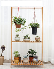 Load image into Gallery viewer, Beauty Panda Teak wood Plant/Flower Stand Rack for Indoors Balcony Terrace Garden (AS2)
