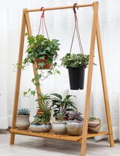 Load image into Gallery viewer, Beauty Panda Teak wood Plant/Flower Stand Rack for Indoors Balcony Terrace Garden(AS1)
