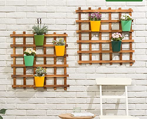 Beauty Panda® Wood Hanging Planter, Wall Planter, Plant Holder for Living Room Garden Patio Yard Balcony (HWS2)