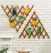 Load image into Gallery viewer, Beauty Panda® Wood Hanging Planter, Wall Planter, Plant Holder for Living Room Garden Patio Yard Balcony (HWV2)
