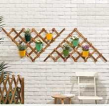Load image into Gallery viewer, Beauty Panda® Wood Hanging Planter, Wall Planter, Plant Holder for Living Room Garden Patio Yard Balcony (HWV2)
