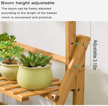 Load image into Gallery viewer, Beauty Panda  3 Tier Teak Wood Plant Stand, Ladder Plant Stand Tiered Plant Shelf for Multiple Plants, Indoor &amp; Outdoor Flower Pots (FD3)
