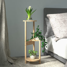 Load image into Gallery viewer, Beauty Panda Teak Wood Indoor/Outdoor Plant Stand for Home Garden Balcony Living Room Decor (TR1)
