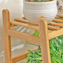 Load image into Gallery viewer, Beauty Panda® Teak Wood Multipurpose Plant Stand Indoor Outdoor Planter Display Shelving (SL100)
