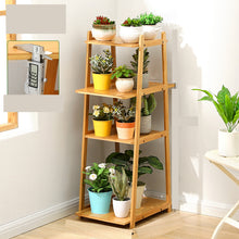 Load image into Gallery viewer, Beauty Panda Teak Wood Indoor/Outdoor Plant Stand for Home Garden Balcony Living Room Decor (BH4)
