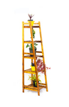 Load image into Gallery viewer, Beauty Panda Teak Wood Indoor/Outdoor Plant Stand for Home Garden Balcony Living Room Decor (LS5)
