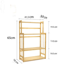 Load image into Gallery viewer, Beauty Panda Wood Spice Rack Organizer - Seasoning Organizer for Cabinet - 4 Tier Spice Shelf Teak Wooden - Stackable Free Standing Space Saving Spice Rack for Countertop , Kitchen (SP4)
