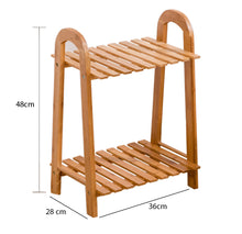 Load image into Gallery viewer, Beauty Panda Teak Wood Indoor/Outdoor Plant Stand for Home Garden Balcony Living Room Decor (U3S)
