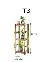 Load image into Gallery viewer, Beauty Panda Teak Wood Indoor/Outdoor Plant Stand for Home Garden Balcony Living Room Decor (T3)
