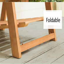 Load image into Gallery viewer, Beauty Panda Teak Wood Chalkboard Sign Free Standing Chalkboard Easel/Sturdy Sidewalk Sign Sandwich Board/Outdoor with Plant Stand and Chalk Board for Weddings &amp; More! (EAS3)
