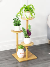 Load image into Gallery viewer, Beauty Panda Teak Wood Indoor/Outdoor Plant Stand for Home Garden Balcony Living Room Decor (TR33)

