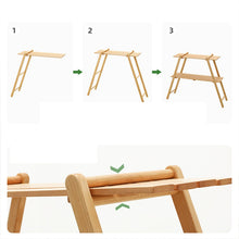 Load image into Gallery viewer, Beauty Panda Teak wood Plant/Flower Stand Rack for Indoors Balcony Terrace Garden (A3)
