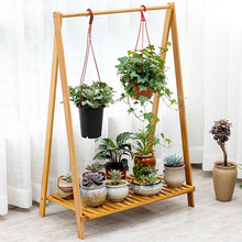 Load image into Gallery viewer, Beauty Panda Teak wood Plant/Flower Stand Rack for Indoors Balcony Terrace Garden(AS1)
